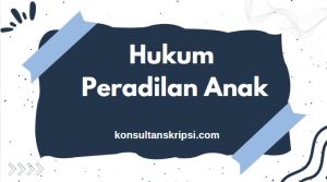 hukum peradilan anak